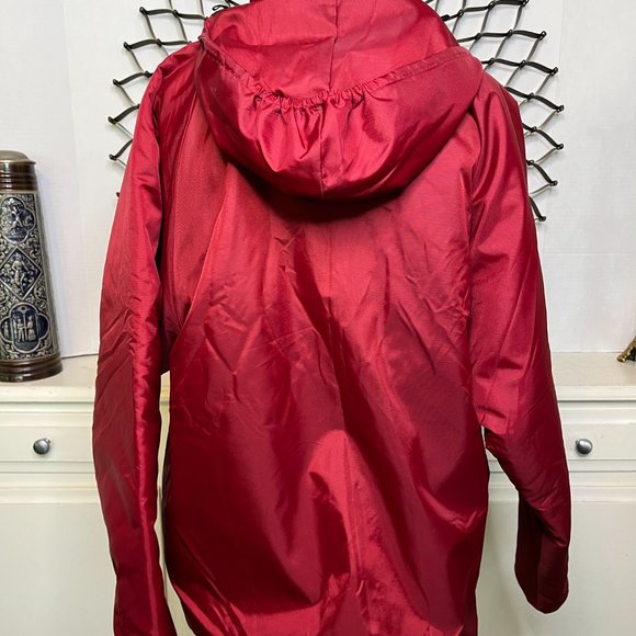 Vtg Rennoc Classic Nylon Varsity Jacket Sherpa/Quilted Lined Maroon Windbreaker - Picture 6 of 14